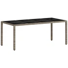 Patio Table Poly Rattan Garden Outdoor Furniture Multi Colors Vidaxl New. Price: $221.99.