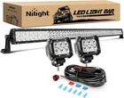 Nilight ZH023 52" Led Bar + 2X4" Fog Lights Harness New. Price: $95.99.