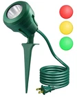 Dewenwils Christmas Spotlight Outdoor 400LM Led W/ 3 Color Lenses Ul Waterproof New. Price: $13.99.