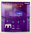 Haunted Living 30FT 150 Led Color Changing Purple Green Light String 8 Functions New. Price: $29.99.