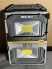 Defiant 2-PACK Rechargeable Work Light Magnetic Base Foldable Handle Power Bank New. Price: $27.99.