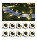 Solpex 10 Pack Solar Ground Lights Outdoor Waterproof New. Price: $18.00.
