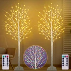 Fastdeng 6FT Lighted Birch Tree 130 Led Warm White And Multicolor Lights 8 New. Price: $164.98.