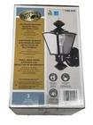 Hampton Bay Exterior Motion Sensor Wall Lantern Light In Black 248 523, Open Box. Price: $24.95.