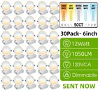30PACK 6 Inch 5CCT Recessed With Night Light,canless Led Lighting New. Price: $202.57.