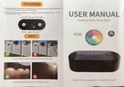 Solar Fence Lights Outdoor,warm White 8 Color Setting & Rgb Lens Led New. Price: $15.00.