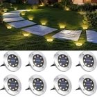 8 Pack Solar Ground Lights Outdoor Flat Disc Landscape Pathway Garden Yard Lamps New. Price: $18.99.
