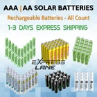 Solar Battery Rechargeable Aaa Ni-mh / Ni-cd Garden Outdoor Light Lot Fast New. Price: $28.00.
