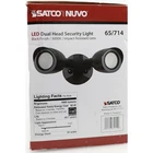 Satco 65/713 Dual-head Motion Sensor Flood Light 3000K Bronze Open. Price: $60.54.
