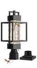 18" Dusk To Dawn Outdoor Post Light Fixture Hardwired 120V, Waterproof Alum... New. Price: $124.08.
