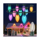Yayza! Smart C9 Christmas Outdoor, 200 Led 130 Ft Rgb String Lights... New. Price: $112.01.