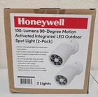 Honeywell 100 Lumen 90 Degree Activated Integrated Led Outdoor Spot Light White New. Price: $29.99.