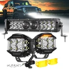 Auxbeam 7680LM 5D-PRO Dual Row 12" Led Light Bar Spot Flood Lamp + 4" Pods New. Price: $199.99.