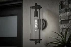Hampton Bay Wall Lantern Sconce 18"X5"X7" 1-LIGHT Matte Black Hardwired Cylinder New. Price: $30.00.