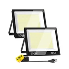 500W Flood Lights Outdoor With 10FT Power Cord, 20.47IN 60000LM 5000K Led... New. Price: $179.62.