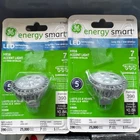 Pack Ge Energy Smart Led MR16 Bulbs 7W Dimmable Accent Lights 12V 3000K 89945 New. Price: $18.99.