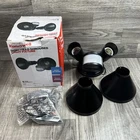 Honeywell Black Dual Head Wired Motion Activated Security Flood Light Open Box. Price: $19.95.