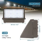 Led Full Cut-off Wall Pack 125WATT Area Light Fixture Outdoor Security Lamp New. Price: $89.29.