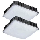 350-WATT Equivalent Integrated Led Bronze Canopy Light Fixture, 5000K Outdoor Fl New. Price: $126.28.