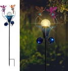 Vcuteka Solar Lights Outdoor Metal Garden Stake Waterproof Crackle Glass Globe New. Price: $36.99.
