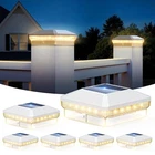Letmy 6 Solar Post Cap Lights Outdoor, 40 Brighter Leds Pack, White New. Price: $71.23.