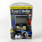 New Ever Brite Motion Activated Led Solar Light, Black. Price: $15.00.