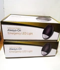 Lot 2 Always-on Led Emergency Outdoor Light White Rechargeable Cold Rated Nib New. Price: $107.95.