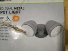 Commercial Electric Led Dual-head Security Light 3200 Lm Gray Wet Rated Used. Price: $18.00.