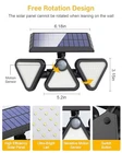 Zookki Solar Lights Outdoor Waterproof, 180 Led 3 Heads 2 Pack - Black Used. Price: $32.46.