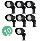 10 Pack Hampton Bay 20W Led Low Voltage Spotlight Metal Black Landscape Lights New. Price: $129.91.