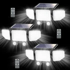 Onforu Solar Lights Outdoor, 3000LM Motion Sensor Security Flood With Rem New. Price: $87.36.