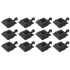 Outdoor Solar Lamps 12 Pcs Led Square 4.7" Black New. Price: $143.60.