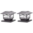 Maxsa Innovations 41671 Mission-style Solar Post Cap And Deck Railing Lights, 2 New. Price: $63.47.