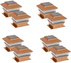 8-PACK 4X4 Relightable Outdoor Garden Solar Copper Post Deck Cap Fence New. Price: $39.99.