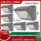 6 Pack 125W Led Wall With Dusk-to-dawn, Commercial Security Lighting New. Price: $353.19.