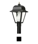 Saxony Model# 412 Hi-impact Outdoor Post Lantern W/ Glass Chimney New. Price: $49.00.