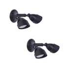 Craftmade Z422-MN-LED 2-PACK Security Flood Light Midnight Black Outdoor New. Price: $39.99.