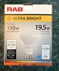 *2 Pack* Rab Led Dimmable Flood Light 150W Equiv Uses 19.5 Watts - 25,000 Hours New. Price: $23.00.