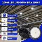 Hykolity Pack Led High Bay Light 200W, 5000K Ufo Fixture New. Price: $143.98.