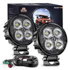 Nilight 2X 3" Round Led Pods 1500LM Flood Beam Work Built-in Emc New. Price: $75.61.