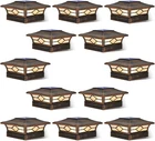 Solar Post Cap Lights Outdoor 12PACK, Waterproof Brushed Copper New. Price: $104.12.