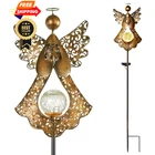 Starryfill Angel Stake Solar Lights With Crackle Glass Globe New. Price: $50.99.