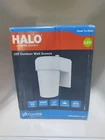 Halo Fe 1-LIGHT White Led Outdoor Lantern Sconce With Dusk To Dawn New. Price: $34.99.