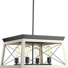 Progress Lighting Briarwood 4-LIGHT Graphite Farmhouse Square Chandelier New. Price: $74.99.