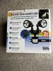 Maxsa 44215 Solar Motion Activated Dual Head Light In Black 8.50X8.00X7.50 New. Price: $49.96.