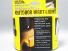 Maxsa Outdoor Weatherproof Motion Led Night Light Battery Operated Black New. Price: $14.00.