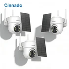 3PCS Cinnado Solar Security Camera Wireless Outdoor 2K 360 Ptz With Panel New. Price: $109.99.