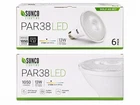 Sunco Lighting PAR38 Led Floodlight Bulb 13W 2700K 1050LM Dimmable 6 Open. Price: $19.99.