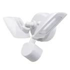 Commercial Electric FSXD30-MS-4K-WH White Outdoor Twin Head Motion Flood Light Open. Price: $34.99.