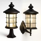 Hampton Black Aluminum Integrated Led Outdoor Lantern Solar Lamp New. Price: $79.00.